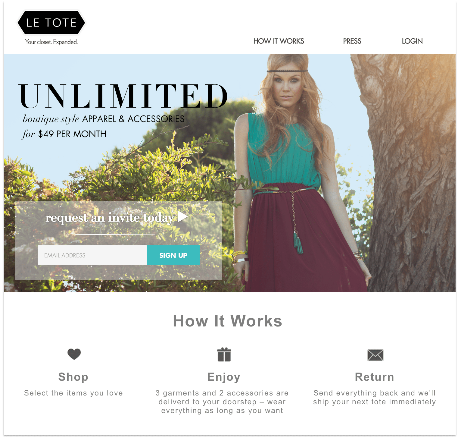 Rent Clothing with LeTote