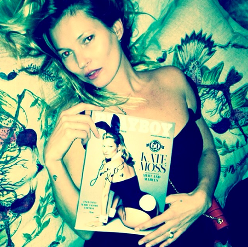 See the Gorgeous Naked Shots From Kate Moss's Playboy Spread