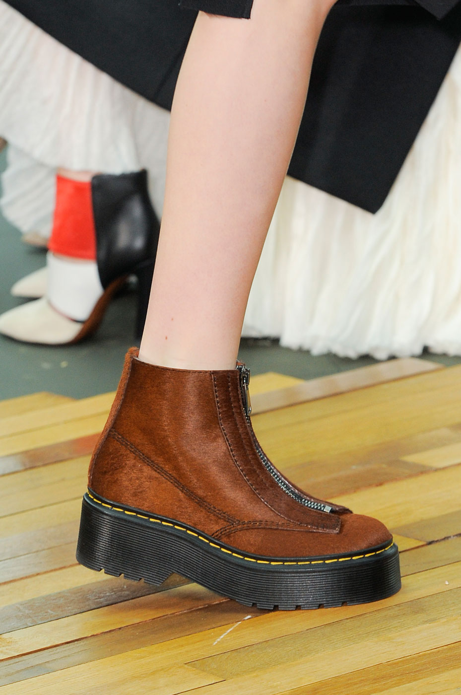 Céline Fall 2014 boots combat doc martens zipper