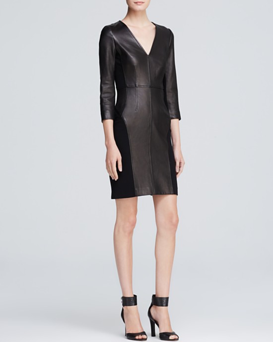 Long sleeve party dress.