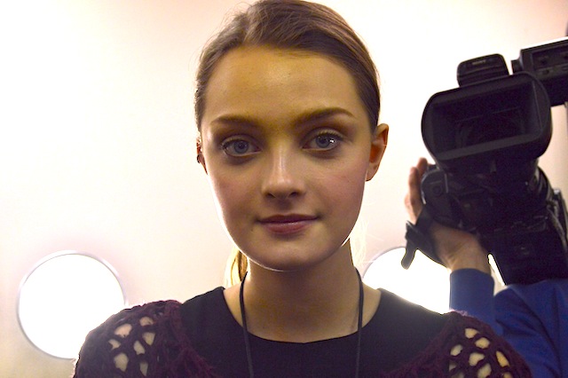 Get the "Young and Angelic" Hair and Makeup from Marchesa Fall 2013