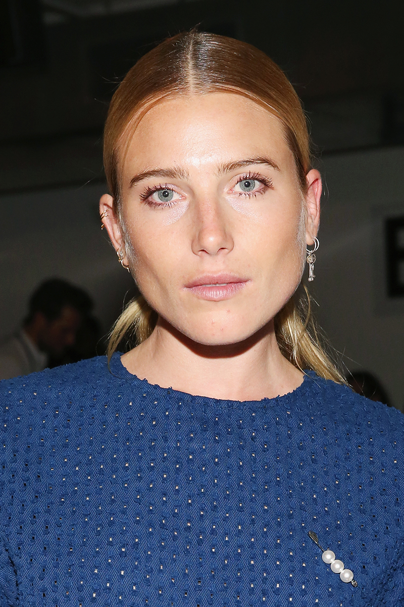 Dree Hemingway sleek ponytail
