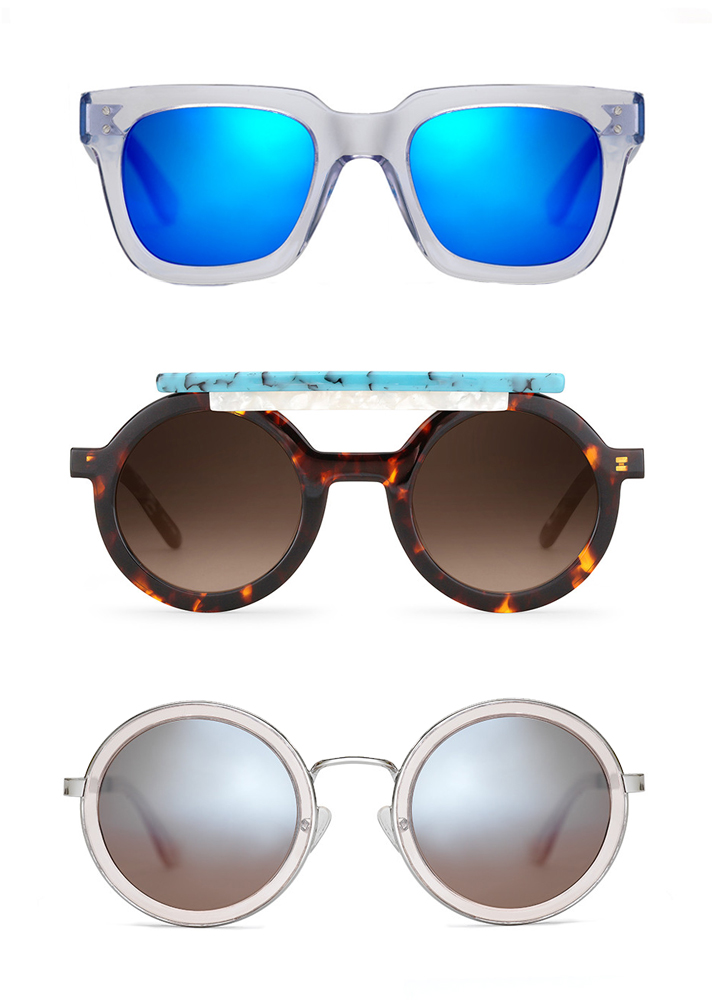 Oxydo OX 1084S, $109.99; at Giarre / Oxydo by Clémence Seilles Lab OX 1099, $207; at Otticanet / Oxydo OX 1088S, $109.99; at Giarre