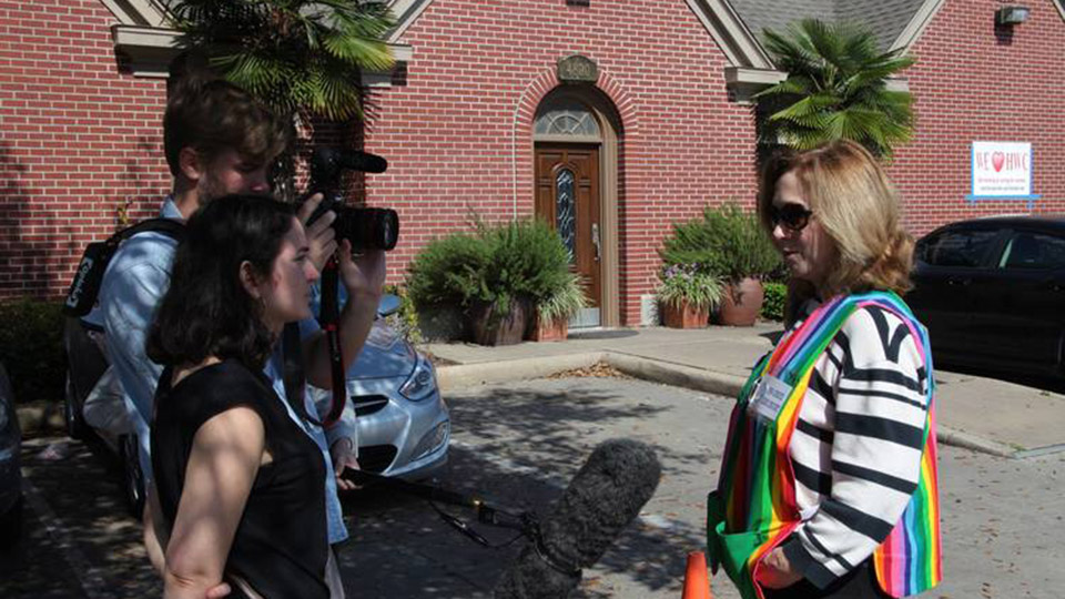 Director Maya Cueva on-set in Texas. (Image: The Provider)
