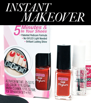 Instant Makeover: 5-Minute Gel Pedicure