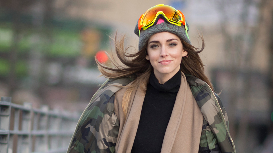 chiara ferragni ski goggles