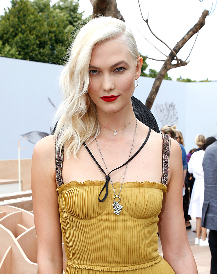 karlie kloss blonde hair 2017