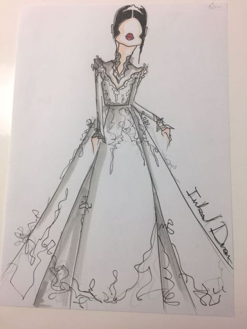 Meghan Markle Wedding Dress Sketch