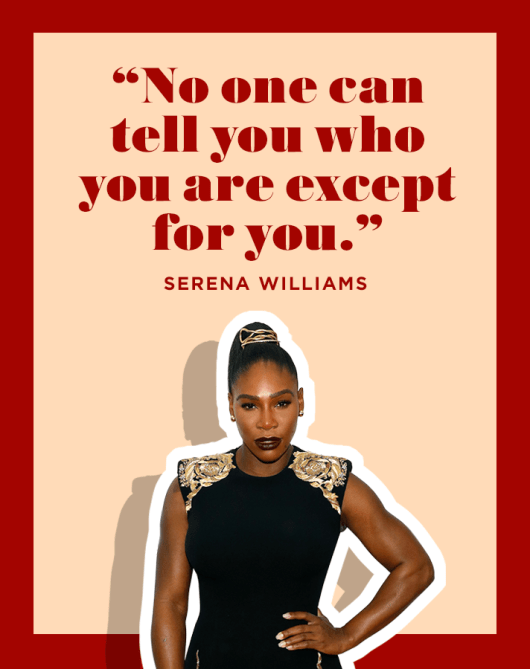 Serena Williams Positive Affirmation Quote