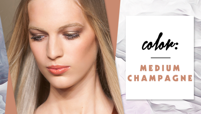 STYLECASTER | Simple Hair Color Chart for Every Shade | Medium Champagne