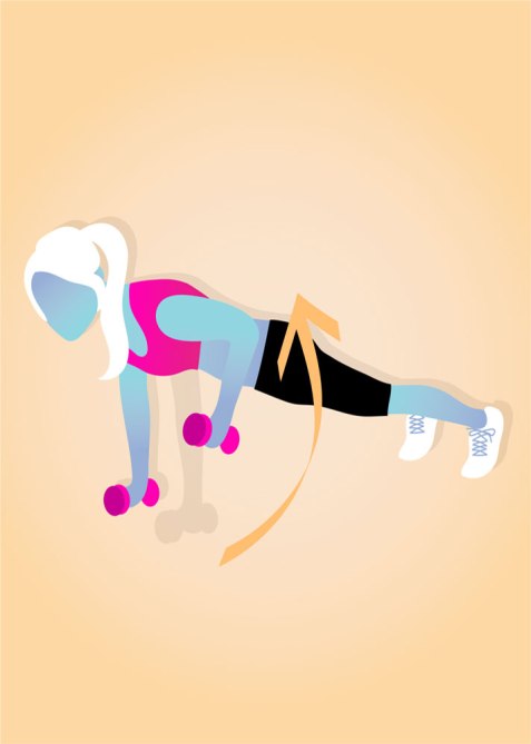 STYLECASTER | Gym Workout for Smaller Waist | Renegade Rows