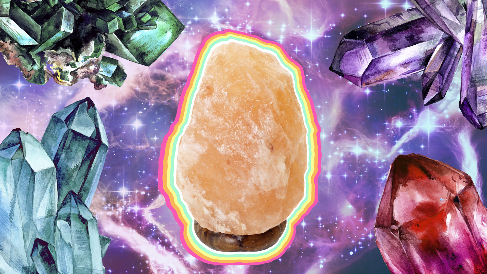 STYLECASTER | Salt Crystal Lamp