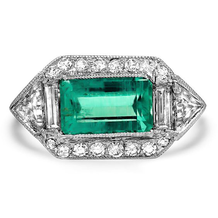 STYLECASTER | 57 Art Deco Engagement Rings So Stunning They Belong in Museums