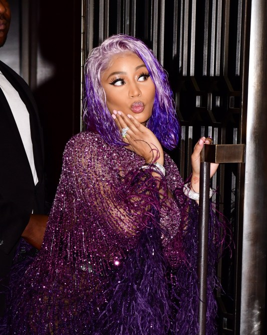 Nicki Minaj Purple Hair