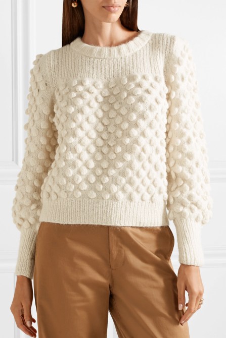 STYLECASTER | Popcorn Sweaters Are Here to Make Your Cold-Weather Wardrobe Even Cozier