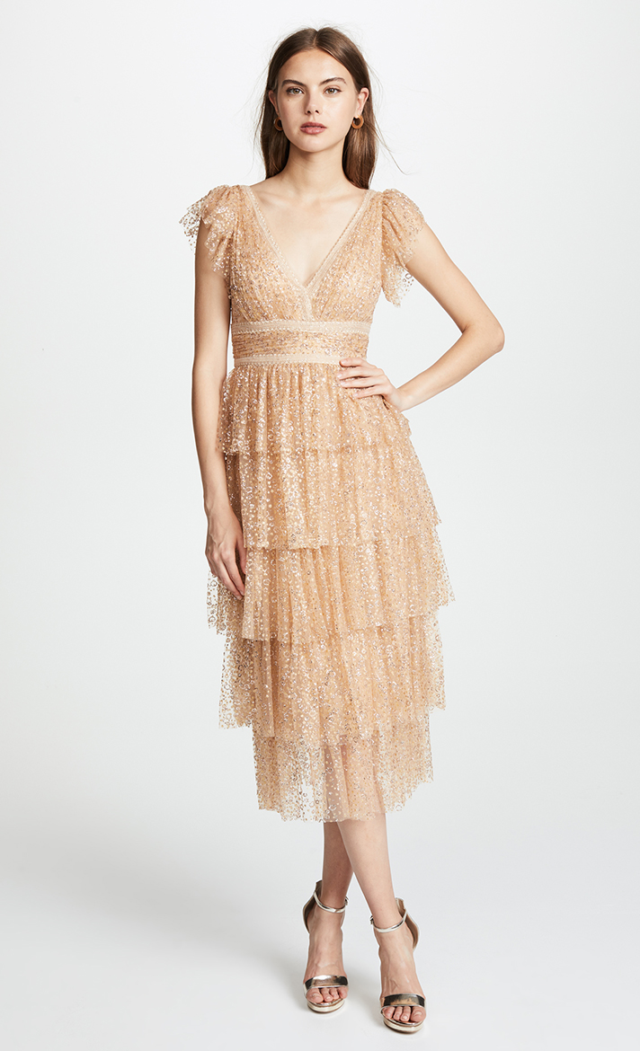 STYLECASTER | Gold Wedding Gowns Are the Showstopping 2019 Wedding Trend We Can't Get Enough Of