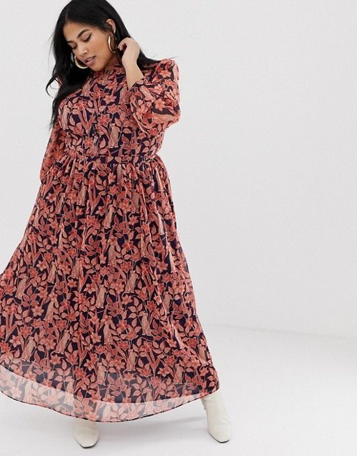 STYLECASTER | Plus-Size Winter Maxi Dress to Shop