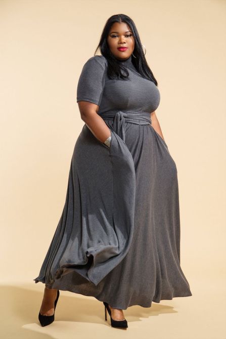 STYLECASTER | Plus-Size Winter Maxi Dress to Shop