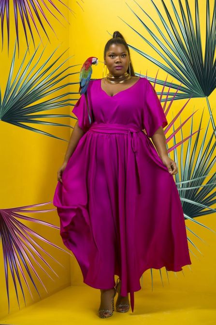 STYLECASTER | Plus-Size Winter Maxi Dress to Shop