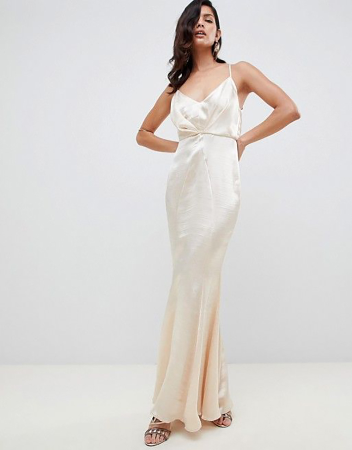 STYLECASTER | Champagne Bridesmaid Dresses Are Never a Bad Idea