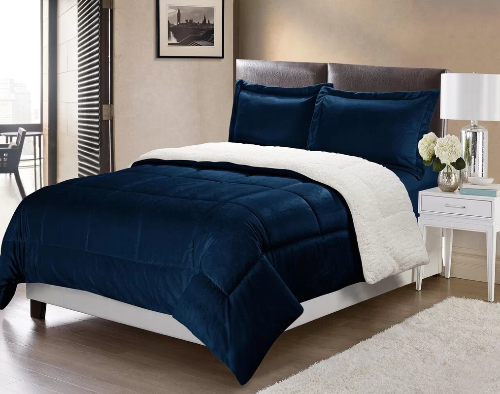 Charlton Home Abbey box reversible comforter set
