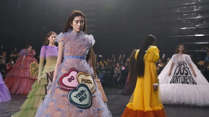 Cardi B's Schiaparelli Couture Show Look Includes Goth Bird Wings