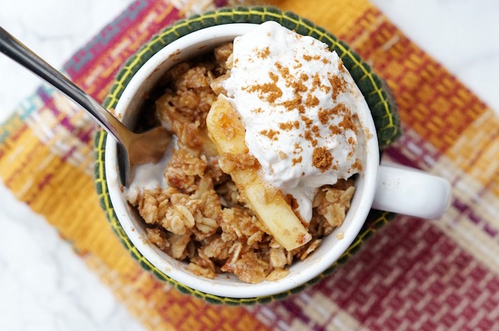 STYLECASTER | 17 Easy Single-Serve Desserts for Nights You Need a Little Something | Apple Crisp