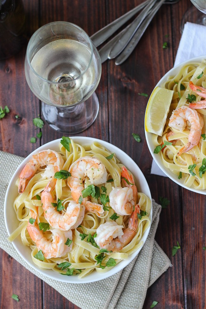 STYLECASTER | 17 Fancy Date Night Dinners That Are Actually Super Easy | Shrimp Scampi