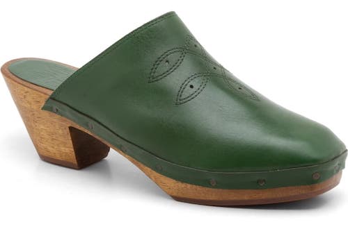 Bird of Flight Green Clog Heels