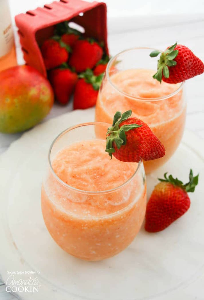 STYLECASTER | 17 Easy Blender Cocktails That Make Any Day Feel Like Vacation | Wine Slushies