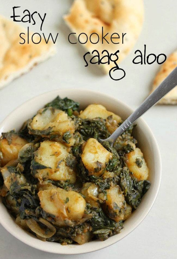 STYLECASTER | 17 Slow-Cooker Indian Recipes That Are Better Than Takeout | Saag Aloo