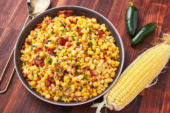 STYLECASTER | 17 Easy-to-Pack Picnic Recipes That Anyone Can Make | Bacon Jalapeño Corn Salad