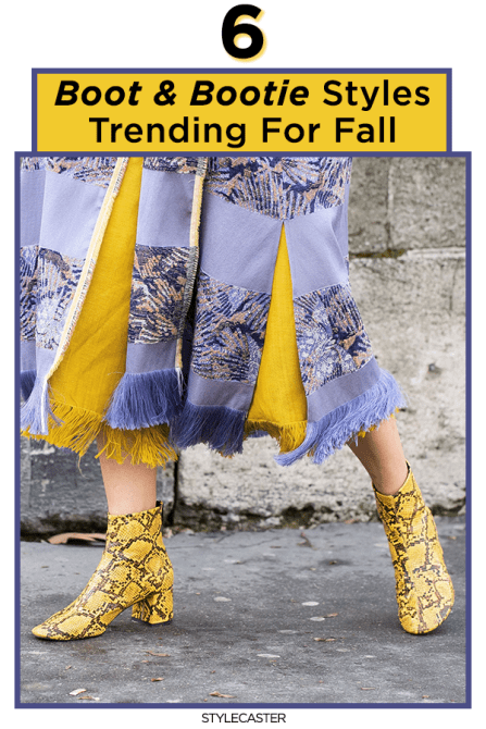 STYLECASTER | fall boots | fall booties | fall trend | fall fashion | western boots | suede boots | animal-print boots | kitten heel boots