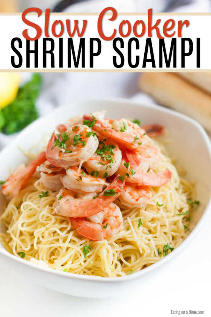 STYLECASTER | Slow-Cooker Date Night Recipes That Aim To Please | Shrimp Scampi
