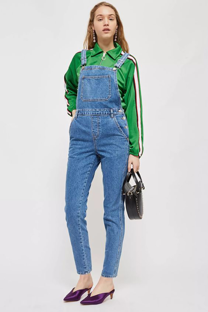 STYLECASTER | Long Denim Overalls Are a Romantic Addition to Any Fall Wardrobe