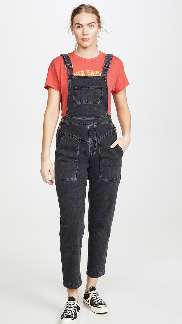 STYLECASTER | Long Denim Overalls Are a Romantic Addition to Any Fall Wardrobe