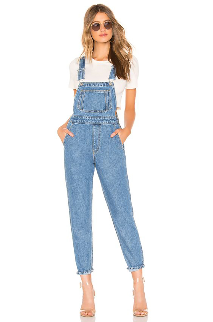 STYLECASTER | Long Denim Overalls Are a Romantic Addition to Any Fall Wardrobe