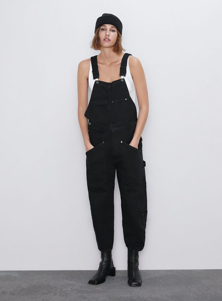 STYLECASTER | Long Denim Overalls Are a Romantic Addition to Any Fall Wardrobe