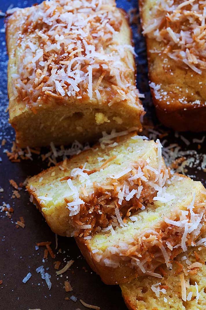 STYLECASTER | 17 Easy Quick Breads That You Really Can't Mess Up | Piña Colada Quick Bread