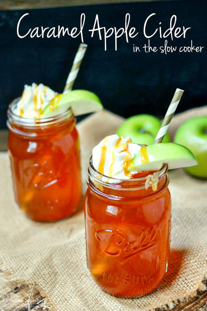 STYLECASTER | 17 Slow-Cooker Cocktails That'll Heat Up a Holiday Party | Caramel Apple Cider