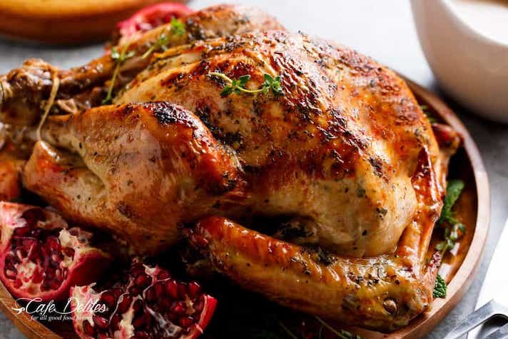 STYLECASTER | 17 Slow-Cooker Turkey Recipes That Feed A Crowd | Crispy Skin Slow-Cooker Turkey