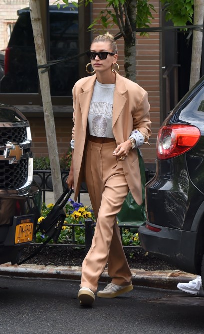 STYLECASTER | Hailey Bieber Street Style Blazers