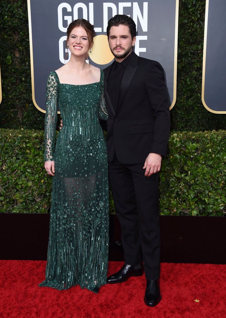 Kit Harington, Rose Leslie, 2020 Golden Globes