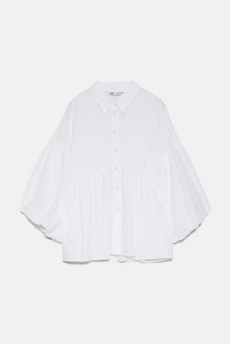 zara spring top white