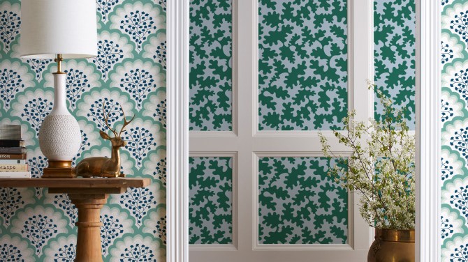 STYLECASTER | Home Interior Zoom Backgrounds | green wallpapers