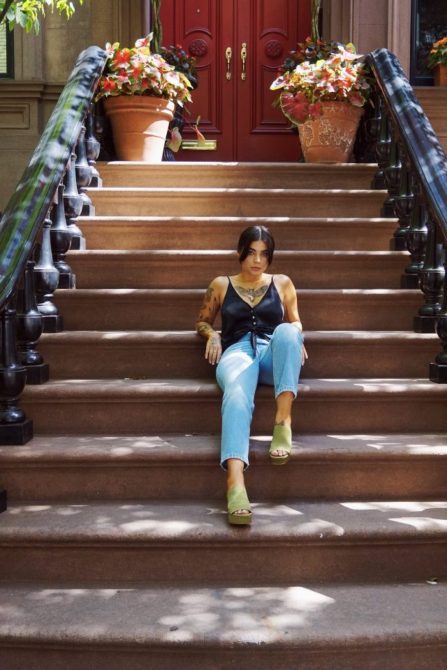 cropped jeans Christina zayas