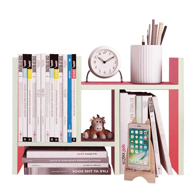 spring cleaning organization desk shelf