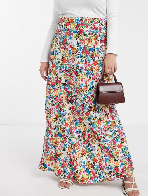 STYLECASTER | ASOS Sale | floral maxi skirt