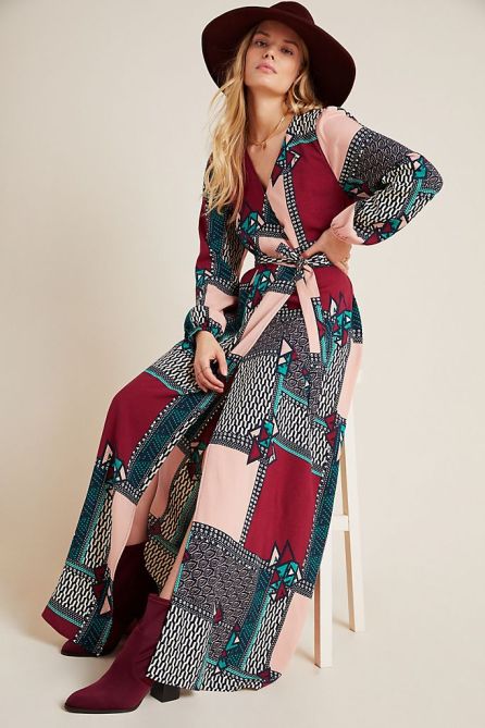 STYLECASTER | Anthropologie Sale April 2020 | wrap maxi dress