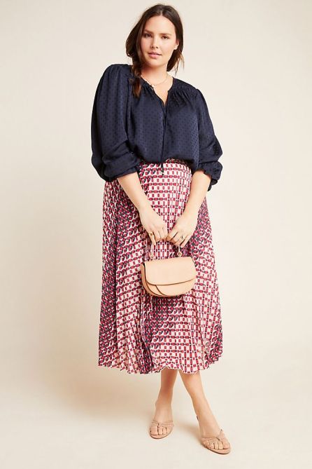 STYLECASTER | Anthropologie Sale April 2020 | pleated skirt